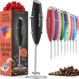 Best Budget Milk Frothers (2026): 7 Cheap Foam-Makers That Actually Work 7 Peach Street portable battery-operated milk frother for travel